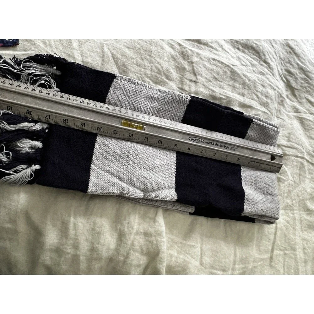 Harry Potter RAVENCLAW Scarf Fringe Broad Striped w/Embroidered patch 72